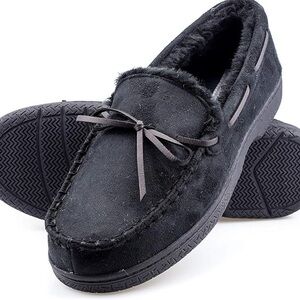 Men's Slippers Winter Bootie Memory Foam Slip on House Shoes Cozy Christmas